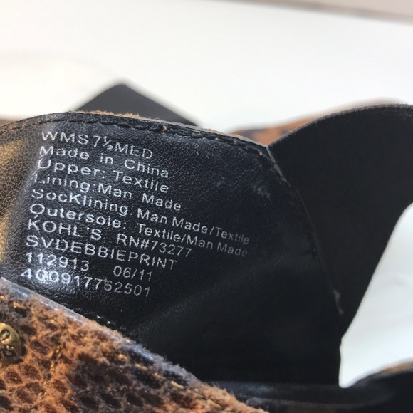 Simple Vera Wang Leopard Print Heels Size 7.5 - Picture 8 of 8